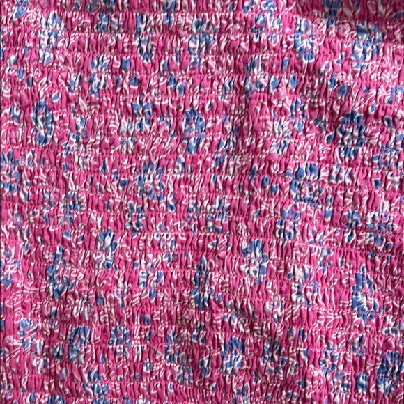 Roller Rabbit Pink Smocked Ruffled Blouse - Picture 3 of 3